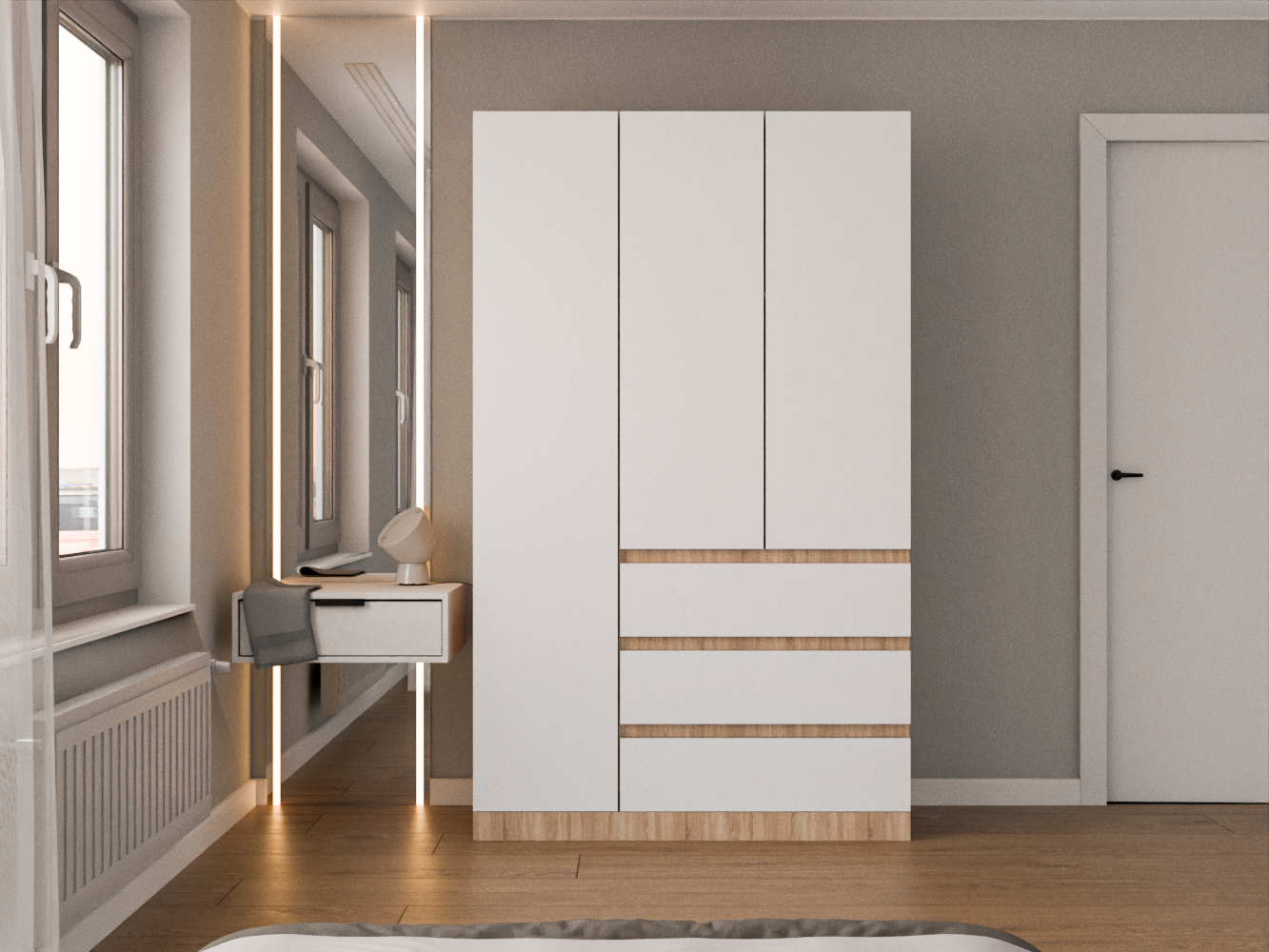 Мальм 314 oak white ИКЕА (IKEA) изображение товара