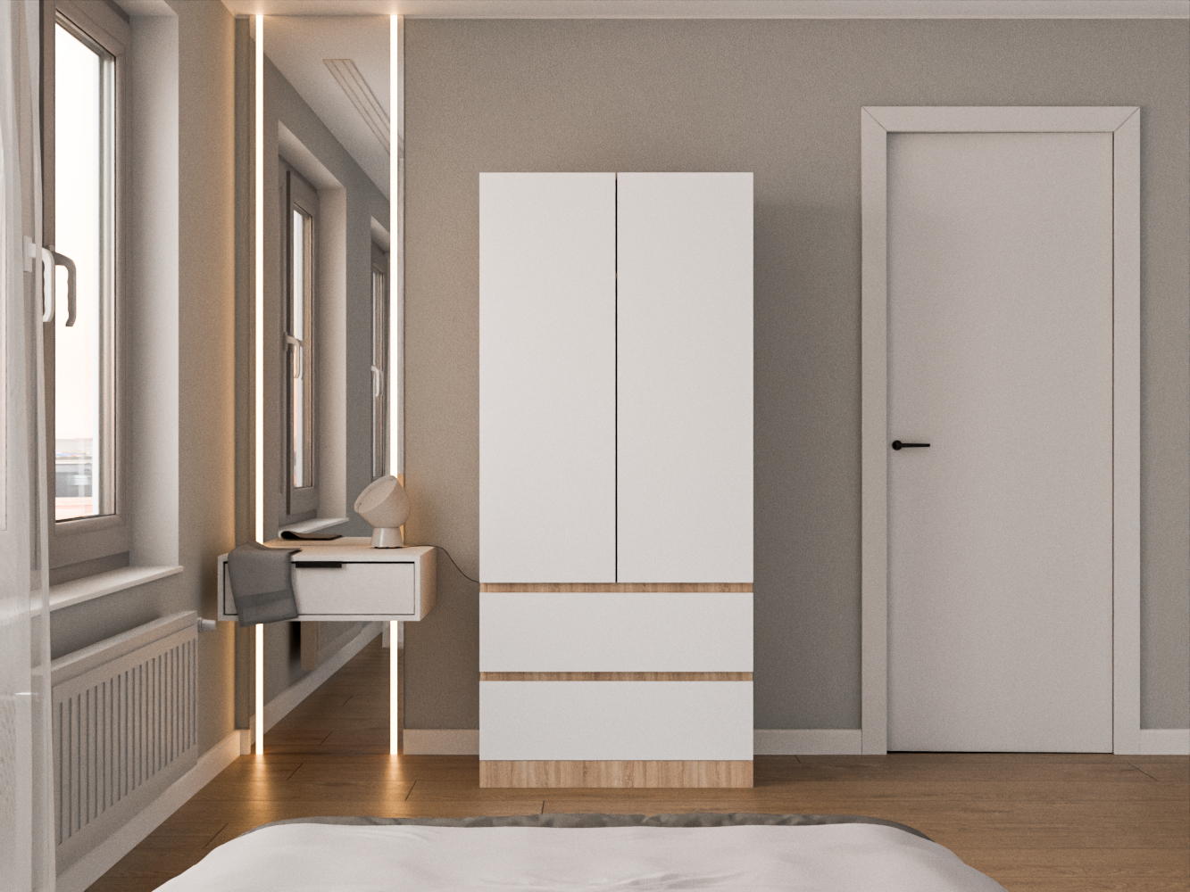 Мальм 313 oak white ИКЕА (IKEA) изображение товара