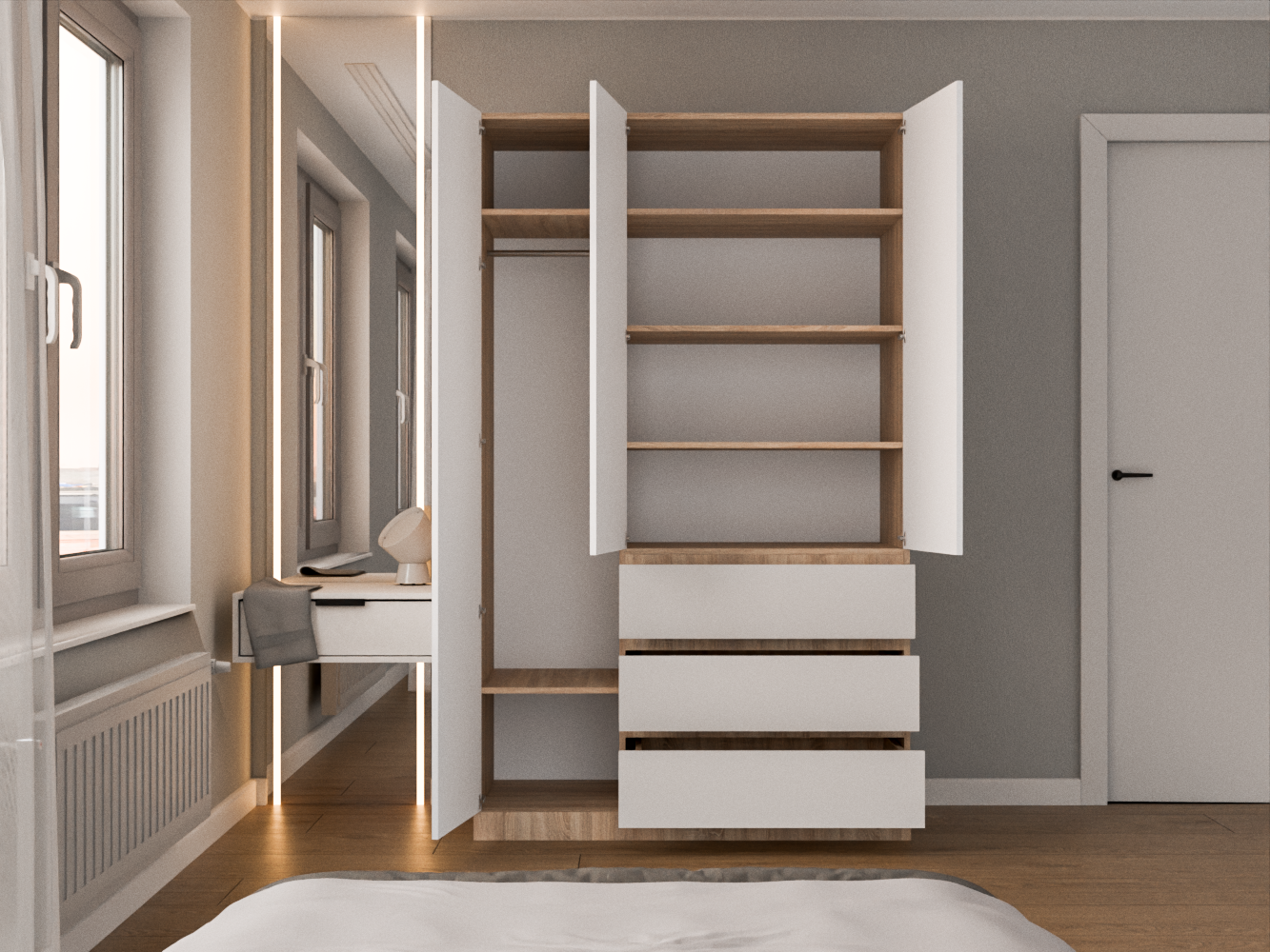 Мальм 314 oak white ИКЕА (IKEA) изображение товара