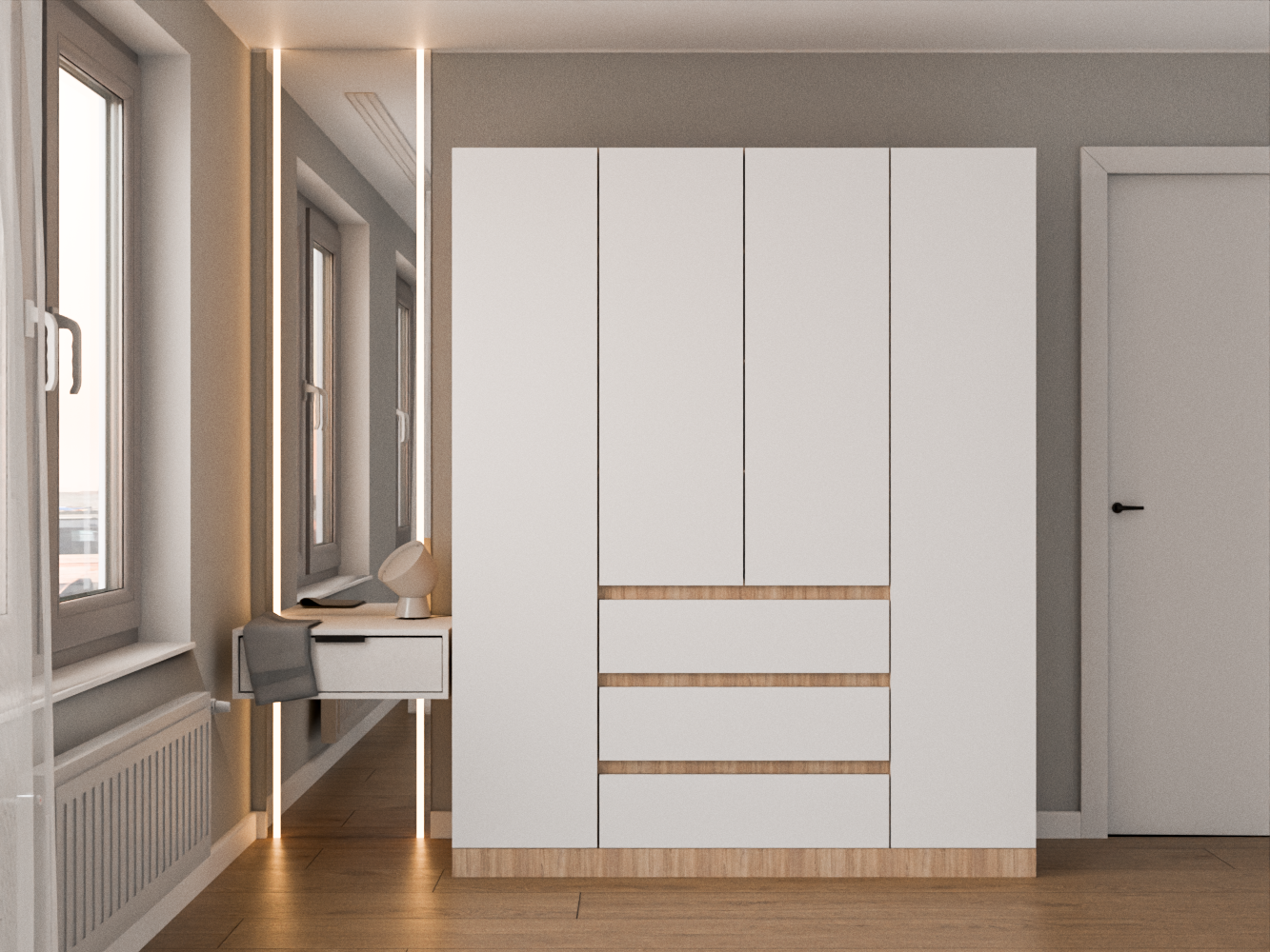 Мальм 315 oak white ИКЕА (IKEA) изображение товара