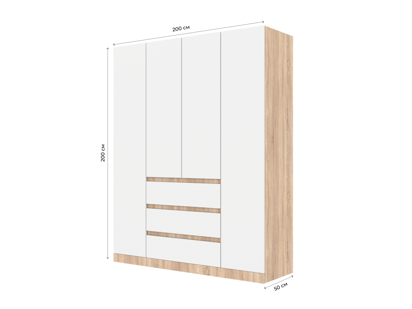 Мальм 315 oak white ИКЕА (IKEA) изображение товара