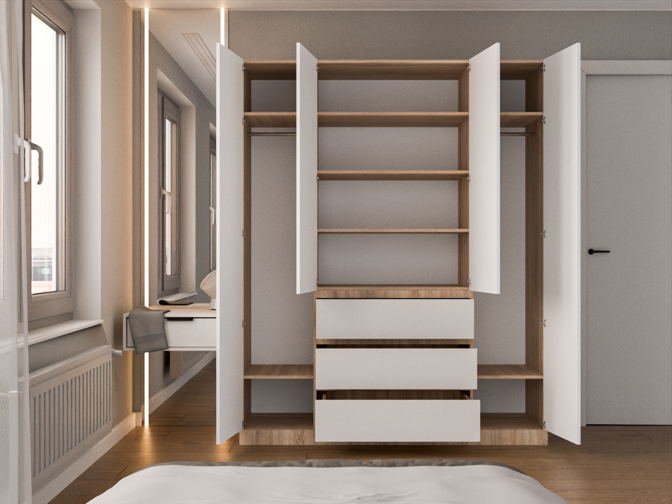 Мальм 315 oak white ИКЕА (IKEA) изображение товара