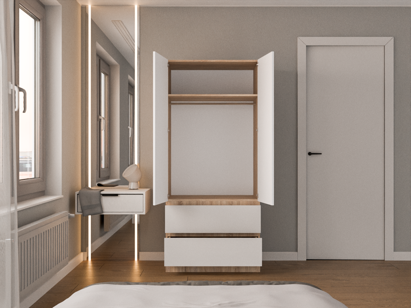 Мальм 313 oak white ИКЕА (IKEA) изображение товара