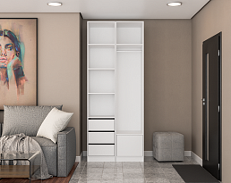 Изображение товара Гардеробный шкаф Пакс Рейнсвол 2 white ИКЕА (IKEA) на сайте delmard.ru