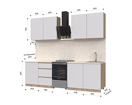 Изображение товара Кухонный гарнитур METOД 1 beige ИКЕА (IKEA) на сайте delmard.ru