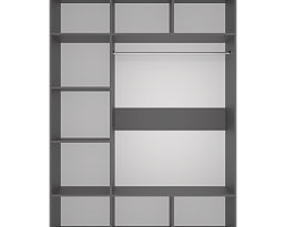 Изображение товара Пакс Мускен 2 grey ИКЕА (IKEA) на сайте delmard.ru