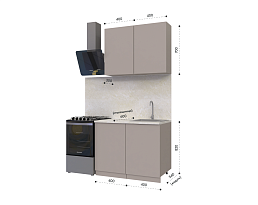 Изображение товара Кухонный гарнитур METOД 3 brown ИКЕА (IKEA) на сайте delmard.ru