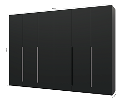 Изображение товара Пакс Альхейм 16 black (silver) ИКЕА (IKEA) на сайте delmard.ru