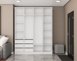 Изображение товара Модульная система хранения Пакс Рейнсвол 2 white ИКЕА (IKEA) на сайте delmard.ru