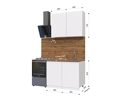 Изображение товара Кухонный гарнитур METOД 3 white ИКЕА (IKEA) на сайте delmard.ru