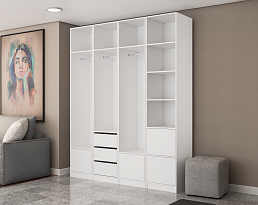 Изображение товара Модульная система хранения Пакс Рейнсвол 3 white ИКЕА (IKEA) на сайте delmard.ru