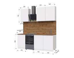 Изображение товара Кухонный гарнитур METOД 2 white ИКЕА (IKEA) на сайте delmard.ru