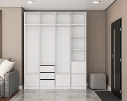 Изображение товара Модульная система хранения Пакс Рейнсвол 3 white ИКЕА (IKEA) на сайте delmard.ru