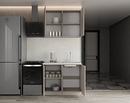 Изображение товара Кухонный гарнитур METOД 3 brown ИКЕА (IKEA) на сайте delmard.ru