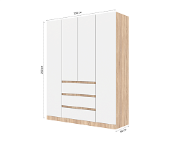 Изображение товара Мальм 315 oak white ИКЕА (IKEA) на сайте delmard.ru