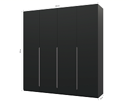 Изображение товара Пакс Альхейм 14 black (silver) ИКЕА (IKEA) на сайте delmard.ru