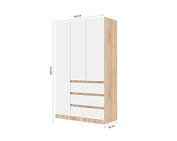 Изображение товара Мальм 314 oak white ИКЕА (IKEA) на сайте delmard.ru