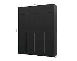 Изображение товара Пакс Альхейм 24 black (silver) ИКЕА (IKEA) на сайте delmard.ru