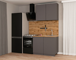 Изображение товара Кухонный гарнитур METOД 3 grey ИКЕА (IKEA) на сайте delmard.ru