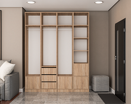 Изображение товара Модульная система хранения Пакс Рейнсвол 3 beige ИКЕА (IKEA) на сайте delmard.ru