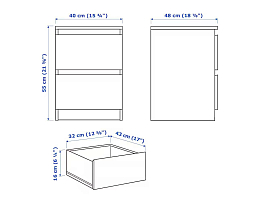 Изображение товара Мальм 113 white ИКЕА (IKEA) на сайте delmard.ru