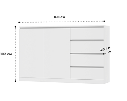 Изображение товара Мальм 18 white ИКЕА (IKEA) на сайте delmard.ru